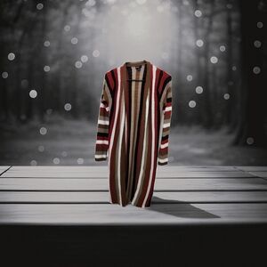 Colorful Stripped Knitted Cardigan Sm